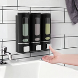 1/2/3 Head Wall-mounted Soap Dispenser Household Manual Press Hand Sanitizer Shampoo Shower Gel Dispenser Bathroom Accessories