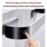 Towel Rail Rack Towel Holder Bathroom Towels Rack Hanger No drilling Space Aluminium Wall Mounted Towel Rack Bar Towel Rail