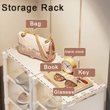 Shoe Organizer Space Saving Shoe Rack Wall Corner Shoe Shelf Adjustable Shoe Cabinet Entry Door Multi-Layer Shoe Storage Racks