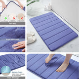 1/2/3Pieces Memory Foam Bath Mat Sets 40x60CM/50x80CM/50x60CM U-Shaped Water Absorption Toilet Mat for Bathroom Rugs Foot Mat