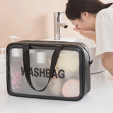 Women Portable Travel Wash Bag Female Transparent Waterproof Makeup Storage Pouch Large Capacity Cosmetic Organizer Beauty Case