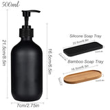 500ml Dish Soap Bottle Dispenser Refillable Bathroom Hand Soap Shampoo Shower Gel Liquid Sub Bottling Kitchen Accessories