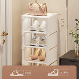 Shoe Organizer Space Saving Shoe Rack Wall Corner Shoe Shelf Adjustable Shoe Cabinet Entry Door Multi-Layer Shoe Storage Racks