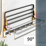 Black Gold Aluminum Bathroom Accessories Hardware Set Towel Bar Rail Paper Holder Robe Hook Bath Rack Hanger Shelf Toilet Brush