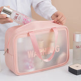 Women Portable Travel Wash Bag Female Transparent Waterproof Makeup Storage Pouch Large Capacity Cosmetic Organizer Beauty Case