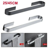 Towel Rail Rack Towel Holder Bathroom Towels Rack Hanger No drilling Space Aluminium Wall Mounted Towel Rack Bar Towel Rail