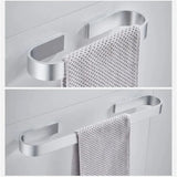 Towel Rail Rack Towel Holder Bathroom Towels Rack Hanger No drilling Space Aluminium Wall Mounted Towel Rack Bar Towel Rail